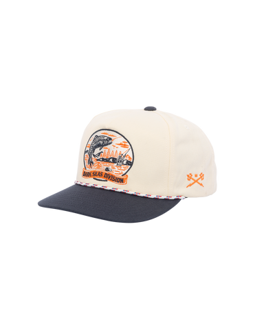Dark Seas 'Whitley' Cap - White/Navy