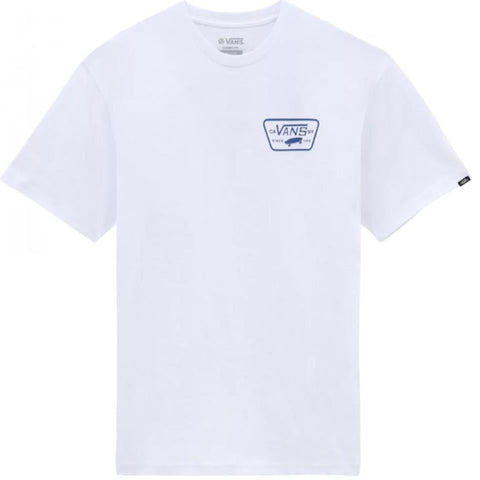 Vans 'Full Patch Back' Tee - White/True Blue