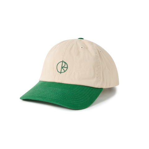 Polar Skate Co. 'Sai Stroke Logo' Cap - Ecru/Green
