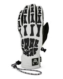 Crab Grab 'Five' Snowboard Gloves - White Bones