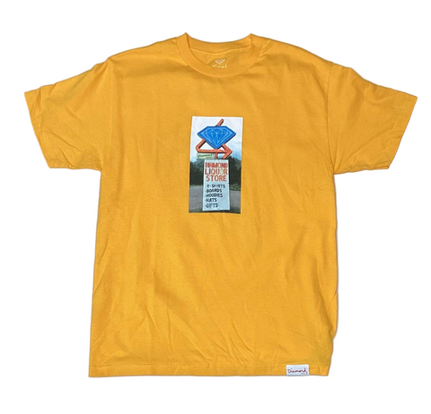 Diamond Supply Co. 'Liquor Store' Tee - Yellow