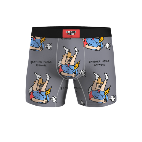 UNDZ x Brother Merle 'Fart Fire' Boxer - Grey
