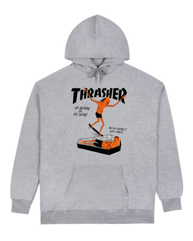 Thrasher x Neckface 'Coffin' Hoodie - Grey