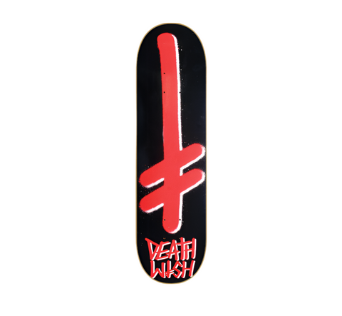 Deathwish 'Gang Logo' Skate Deck - Black/Red