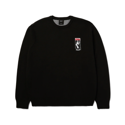 HUF 'Black Moses' Knit Sweater - Black