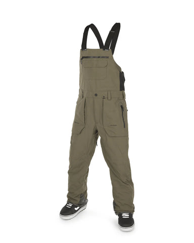 Volcom 'Roan' BIB Overall - Dark Teak