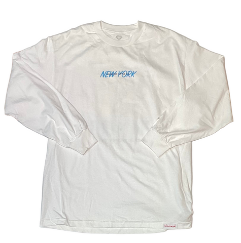 Diamond Supply Co. 'New York' L/S Tee - White