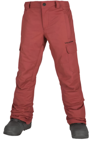 Volcom 'Cargo Insulated' Snow Pants Boys - Beetroot