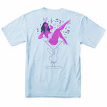 Color Bars X Playboy 'Casino' Tee - Light Blue