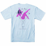 Color Bars X Playboy 'Casino' Tee - Light Blue