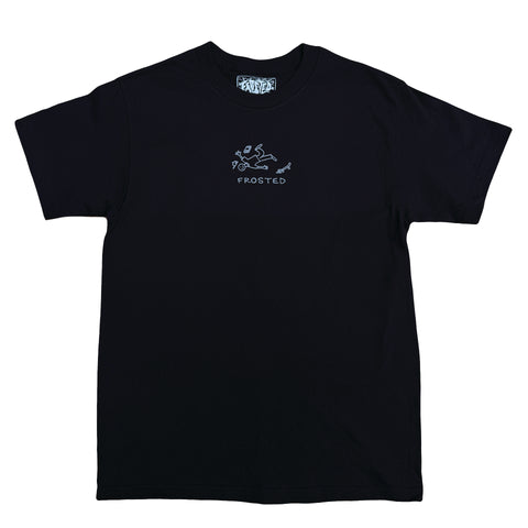 Frosted 'Classic Monday' Tee - Black/Grey