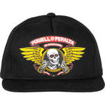 Powell Peralta 'Winged Ripper' Snapback Cap - Black