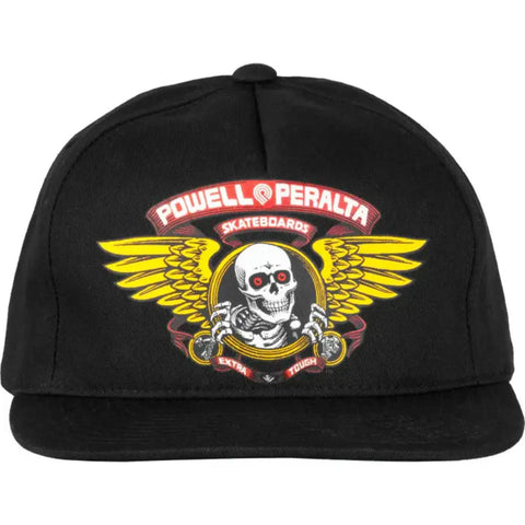 Powell Peralta 'Winged Ripper' Snapback Cap - Black
