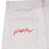 Frosted Skateboards 'Double Pleated' Shorts - Light Grey
