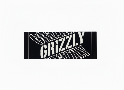 Grizzly Griptape 'Angle' Sticker - Black