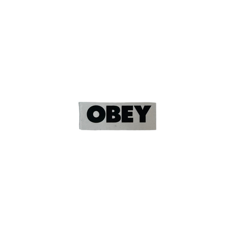 Obey 'Lil Logo' Sticker - White