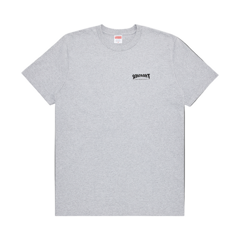 Supreme x Thrasher 'Cross' Tee - Heather Grey