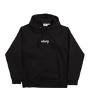 Obey 'Lowercase Embroidered' Hoodie - Black