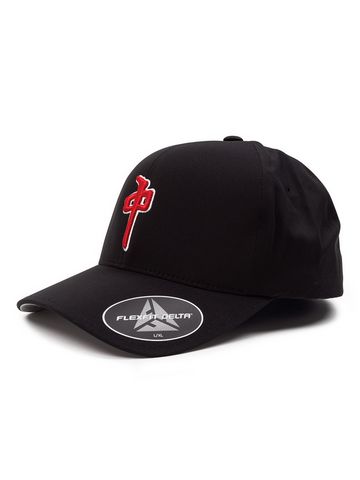 Red Dragon 'Flexfit Delta' Cap - Black/Red
