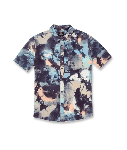 Volcom 'Skulli Print' Short Sleeve - Navy
