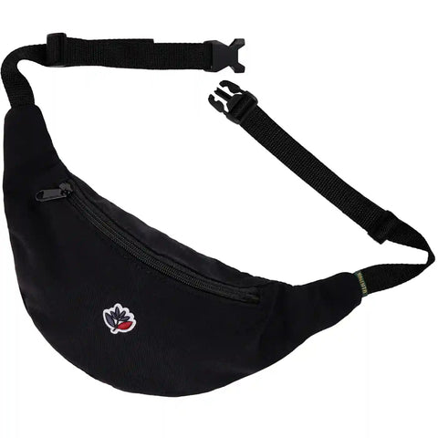 Magenta 'Hibiscus' Waist Bag - Black