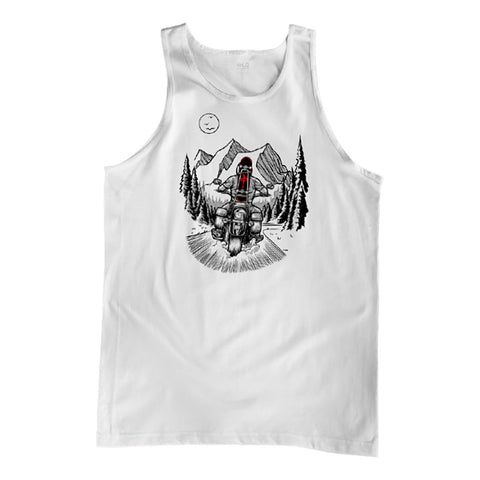 Red Dragon 'Road Trip' Tank Top - White