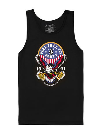 Volcom 'Freedom Eagle' Tank Top - Black
