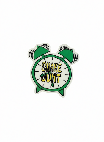 Shake Junt 'Alarm Clock' Sticker - Green