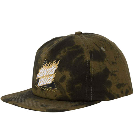Santa Cruz 'Not A Dot' Snapback Cap - Green Tie Dye