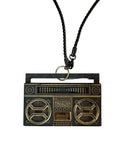 Good Wood 'Boombox' Necklace - Black