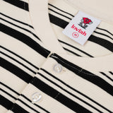 Loviah 'Barbaviah' Waffle Henley L/S Shirt - Black Stripes