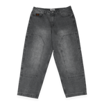 Frosted 'Carpenter' Baggy Jeans - Faded Black