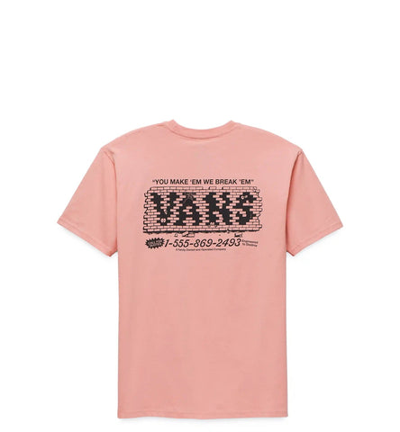 Vans 'Break Made SS' Tee - Pink Salmon