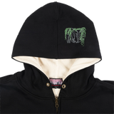 Frosted Skateboards 'Reversible Waffle' Thermal Zip-Up Hoodie - Black