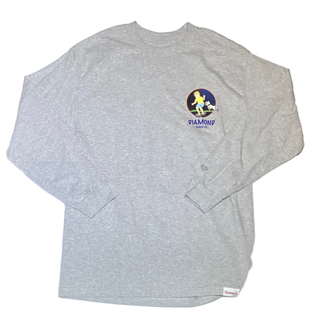 Diamond Supply Co. 'Bite' L/S Tee - Grey