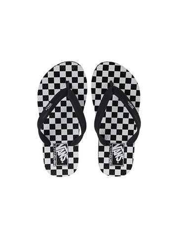 Vans 'Makena' Slide - Black/White Checkerboard