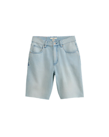 Vans 'Sirelle Cut Off 9' Baggy Short Jeans - Light Stonewash Blue