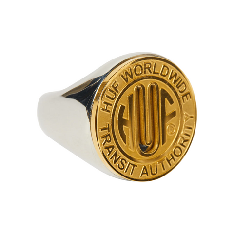 HUF 'Token Signet' Ring - Gold/Silver