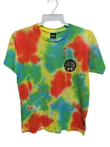 Obey 'Peace Dragon' Tie Dye Tee - Rainbow Blotch