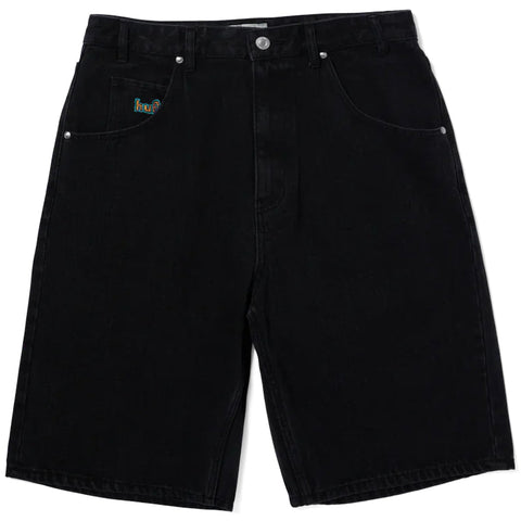 HUF 'Cromer' Baggy Jean Shorts - Washed Black