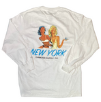 Diamond Supply Co. 'New York' L/S Tee - White