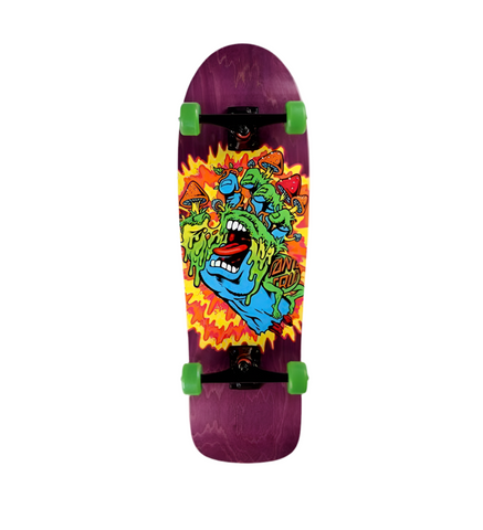 Santa Cruz 'Toxic Hand' Complete Cruiser - Purple