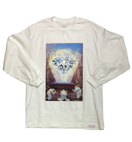 Diamond Supply Co. 'Worship' L/S Tee - White