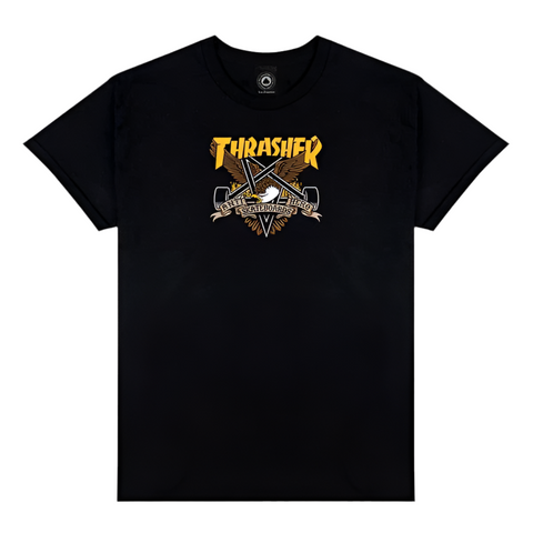 Thrasher X AntiHero 'Eaglegram' Tee - Black