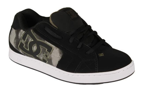 DC Shoes 'Net' Shoes - Black/Green Print