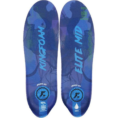 FP Insoles  'Kingfoam Elite Mid Sport' Insoles - Blue Camo/Lite Blue