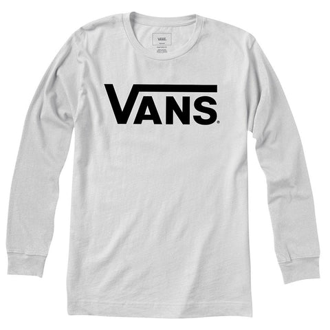 Vans 'Classic' L/S Tee (Boys) - White