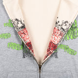 Frosted Skateboards Reversible Thermal Zip-Up Hoodie - Ash Grey
