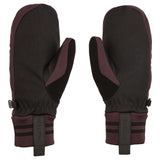 Volcom 'Bistro' Mittens - Burgundy