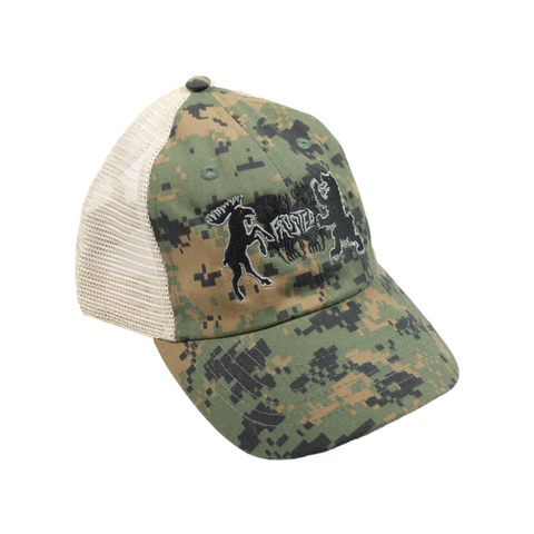 Frosted 'Hunt' Trucker Cap - Pixel